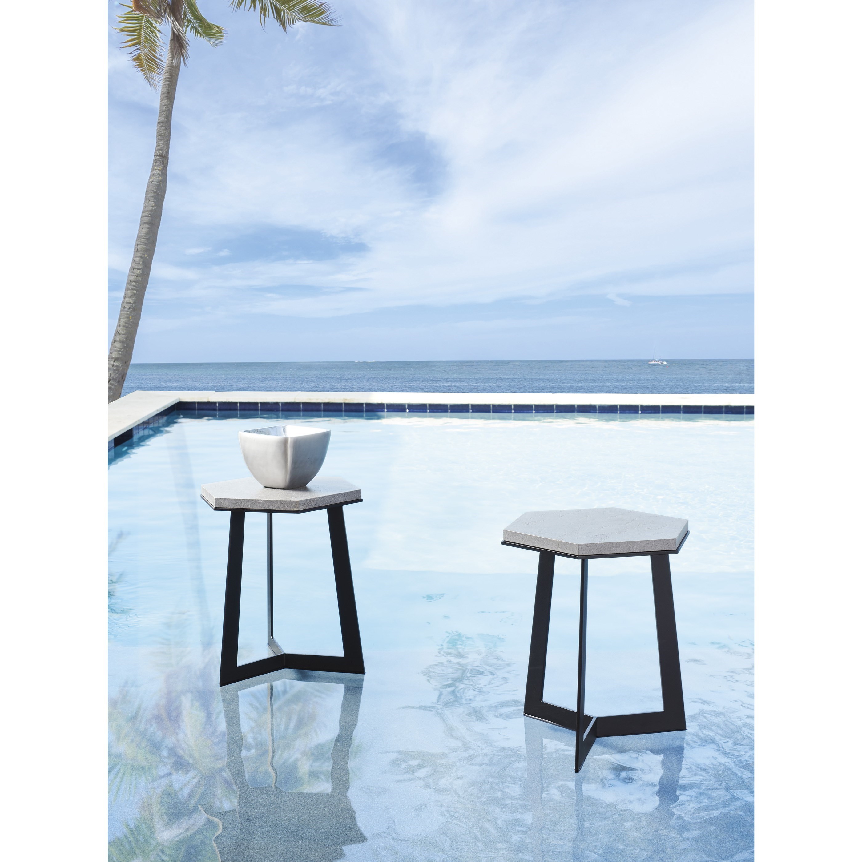 Contemporary outdoor side discount tables